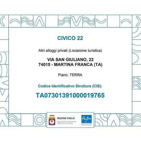 Civico 22 Prázdninový dům Martina Franca